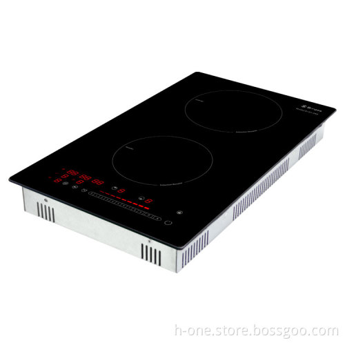 H-One Built-In Domino Induction Hobs Two Burner Electric Cooktop - China Wholesale Smart Cooker DIY Menu 8121-255
